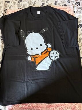 Black Pochacco Cotton Short Sleeve Tee
